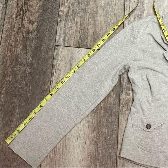 Levi’s Distressed Cotton Blazer Jacket Gray With Colorful Button Detail Sz Small - Picture 11 of 15